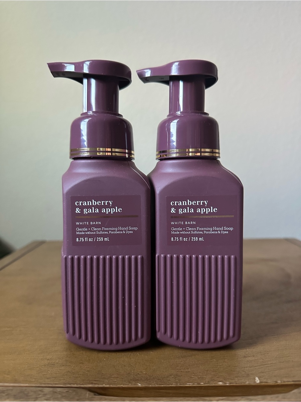 X2 Bath & Body Works Cranberry & Gala Apple Foaming Hand Soaps NEW